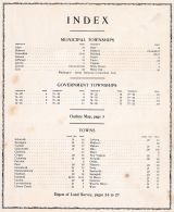 Table of Contents, Warren County 1902 Hovey and Frame Publishers